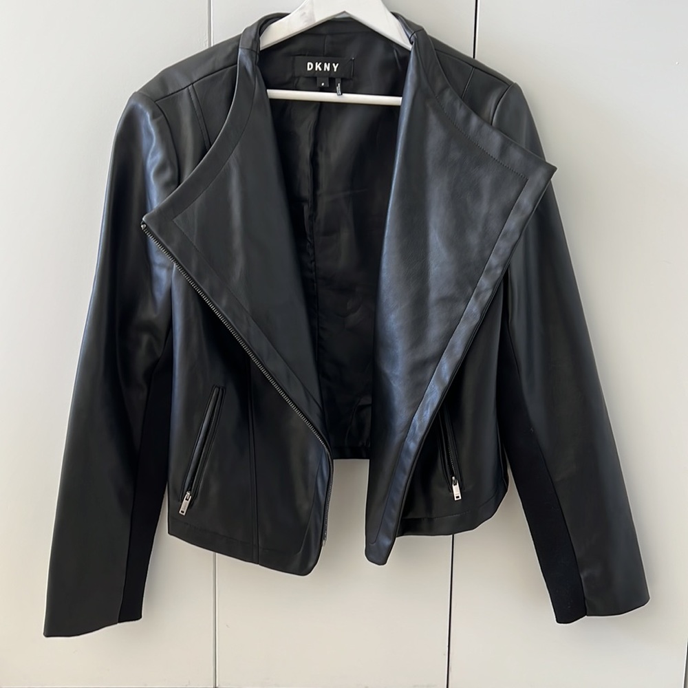 DKNY Faux Leather Jacket